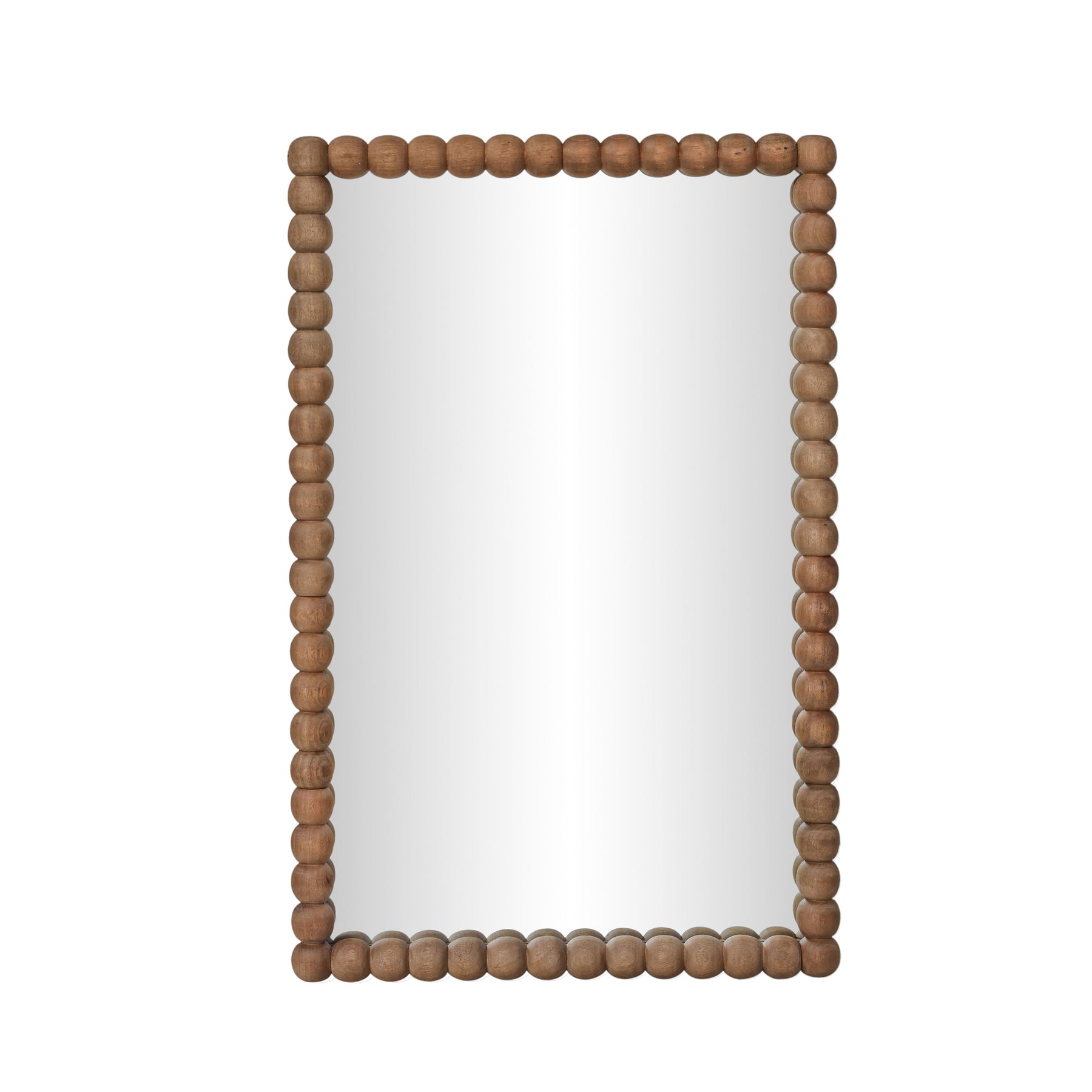 Cheyanne 29"X44" Carved Solid Wood Rectangular Wall Mirror