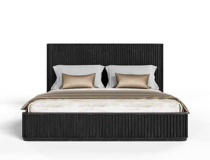 Fields - Modern Black Acacia Bedroom Set