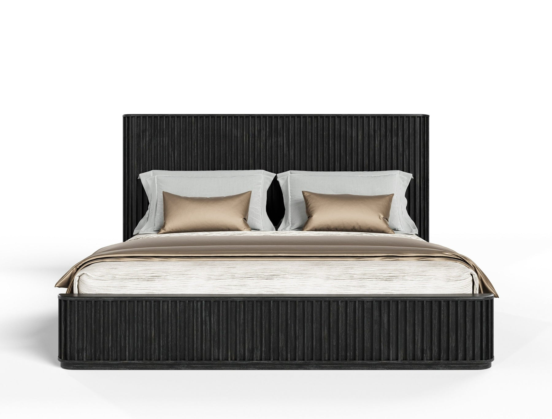 Fields - Modern Black Acacia Bedroom Set