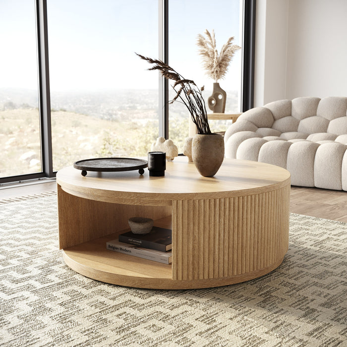 Jacobson - Modern Natural Acacia Coffee Table