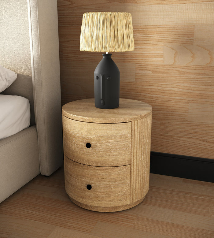 Jacobson - Modern Natural Acacia Nightstand