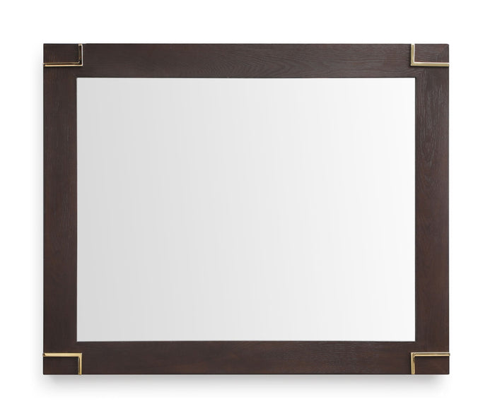 Moontide - Modern Smoked Ash & Gold Mirror