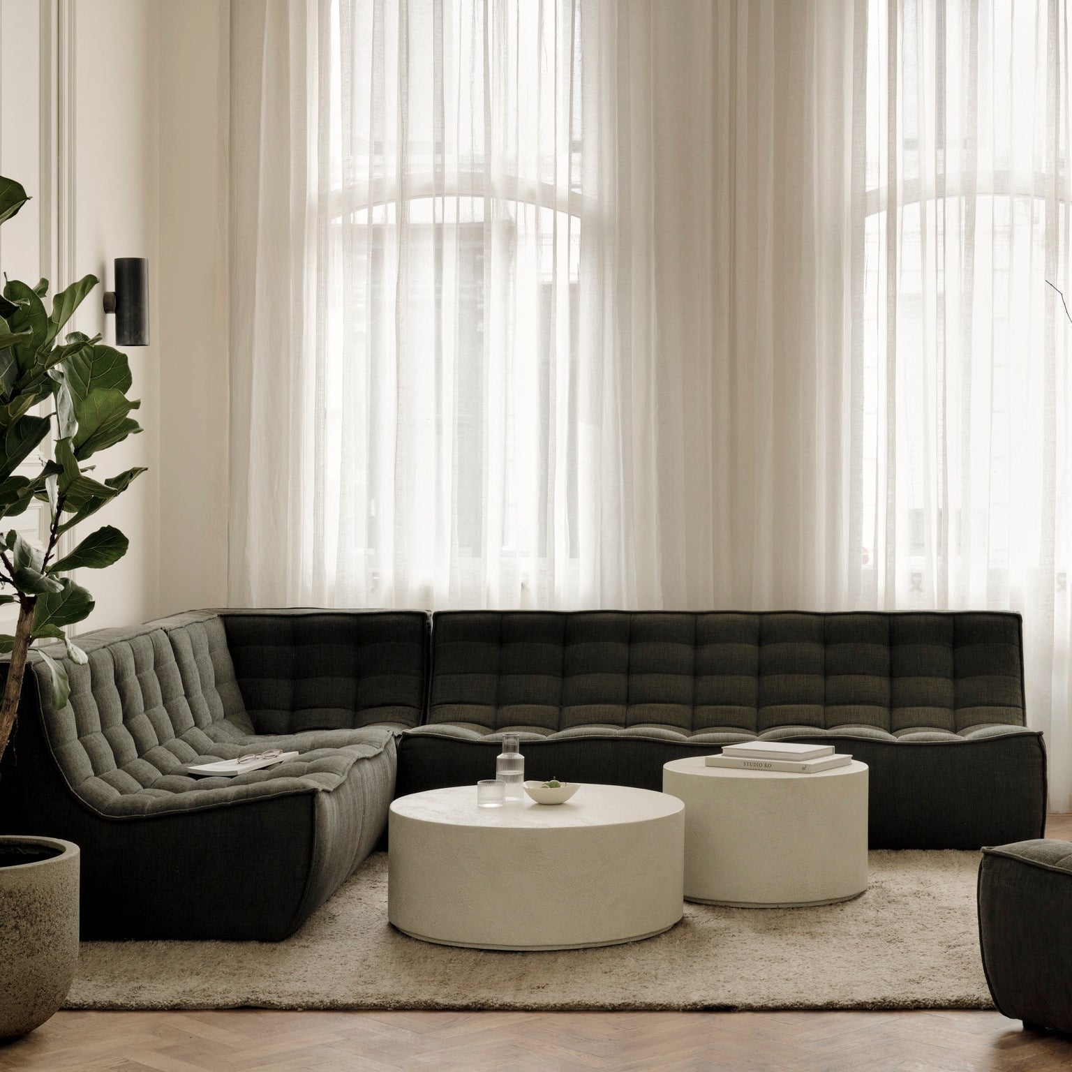 N701 Modular Round-Corner Sectional