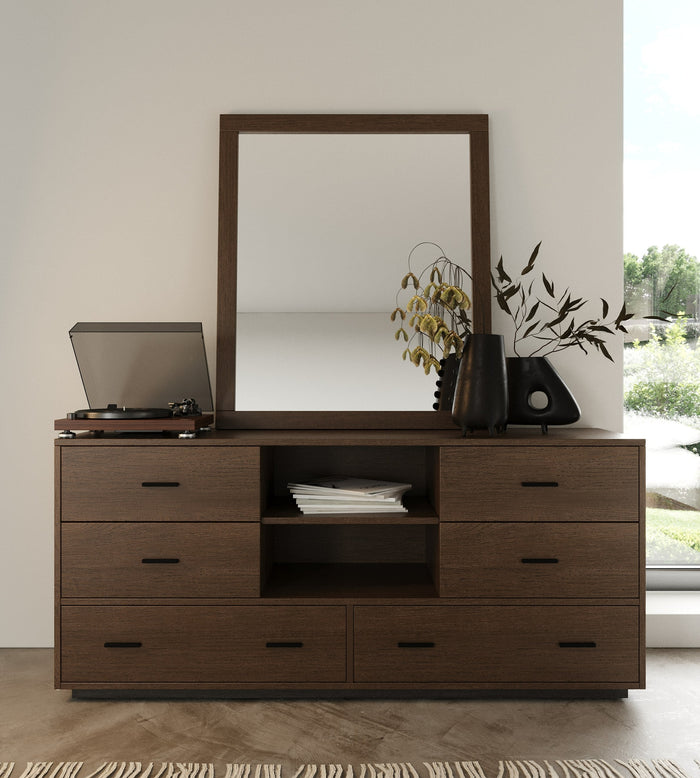 Fantasia - Contemporary Dark Walnut Dresser