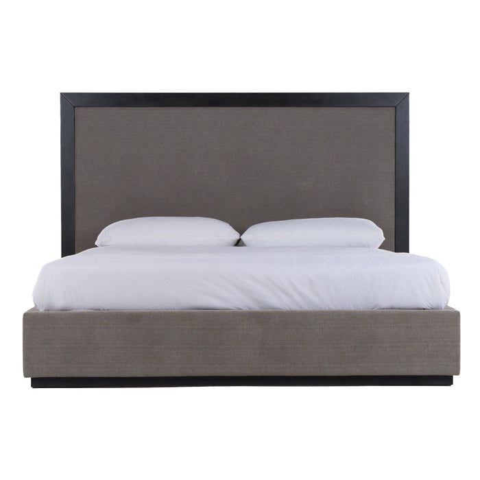 Santa Barbara - Modern Grey Fabric + Grey Wash Bed