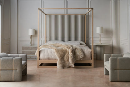 Pinstripe Light Bed - Queen