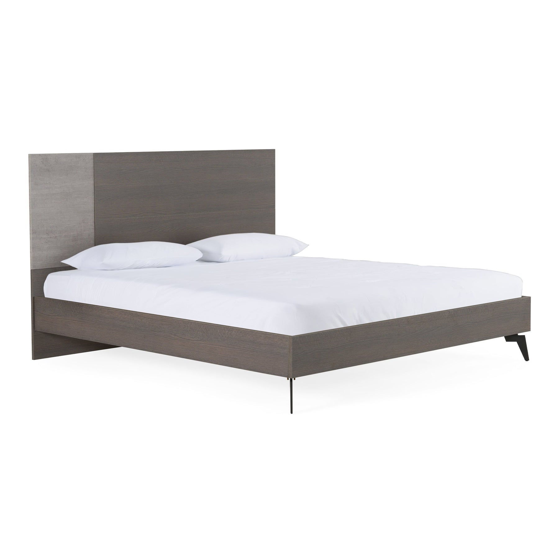Palermo Italian Modern Faux Concrete & Grey Bedroom Set