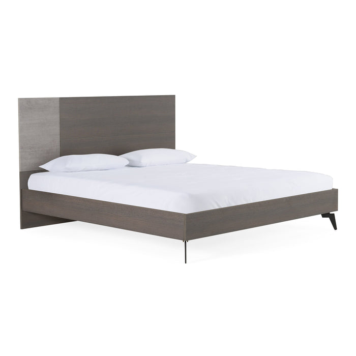 Palermo Italian Modern Faux Concrete & Grey Bedroom Set