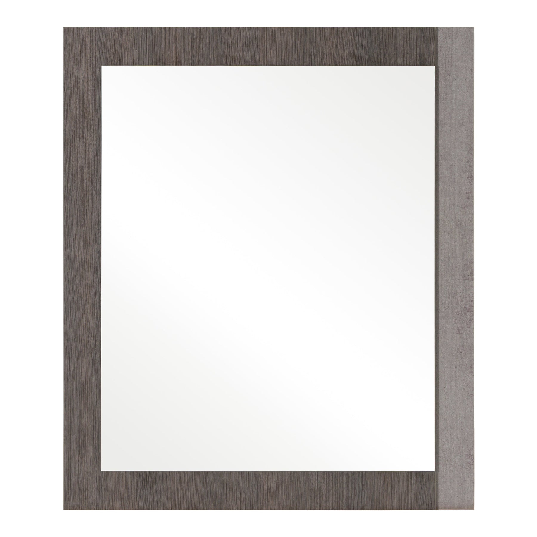 Palermo Italian Modern Faux Concrete & Grey Mirror
