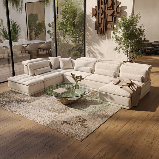 Panorama – Contemporary Beige Modular Sectional Sofa