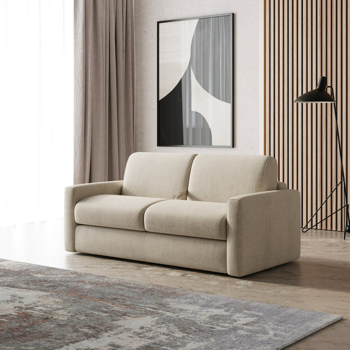 Revers - Italian Modern Sand Fabric 55" Sofa bed