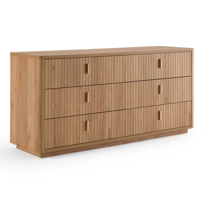 Roma – Modern Oak + Gold Dresser