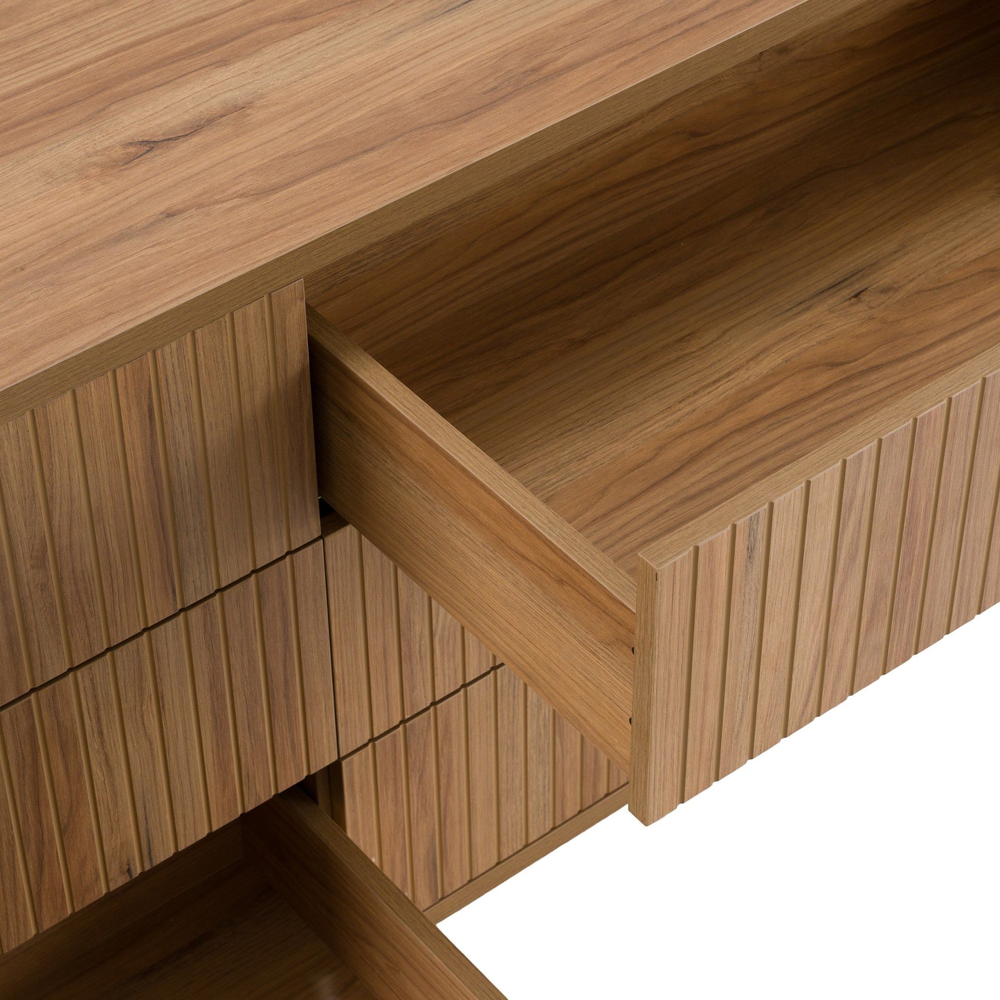 Roma – Modern Oak + Gold Dresser