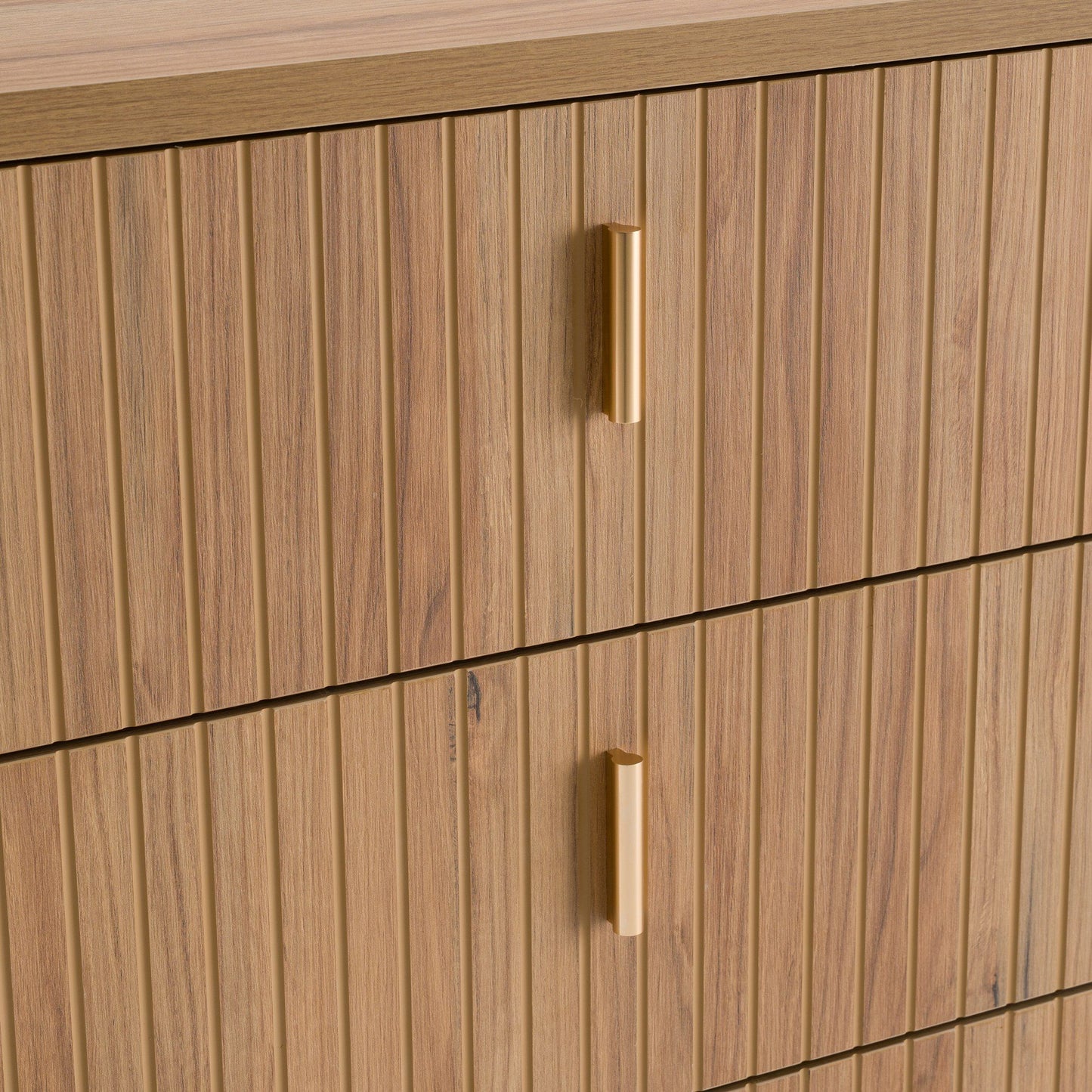 Roma – Modern Oak + Gold Dresser