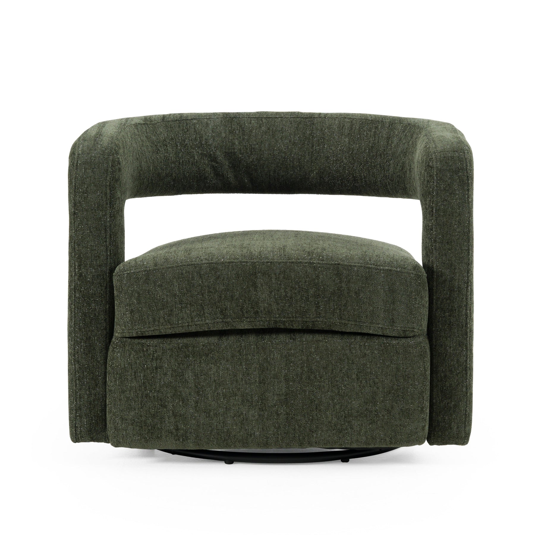 Ryan - Modern Olive Green Fabric Swivel Accent Chair