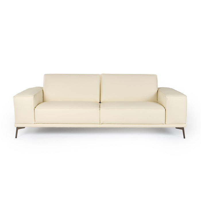 Soho - Italian Ivory Leather Sofa