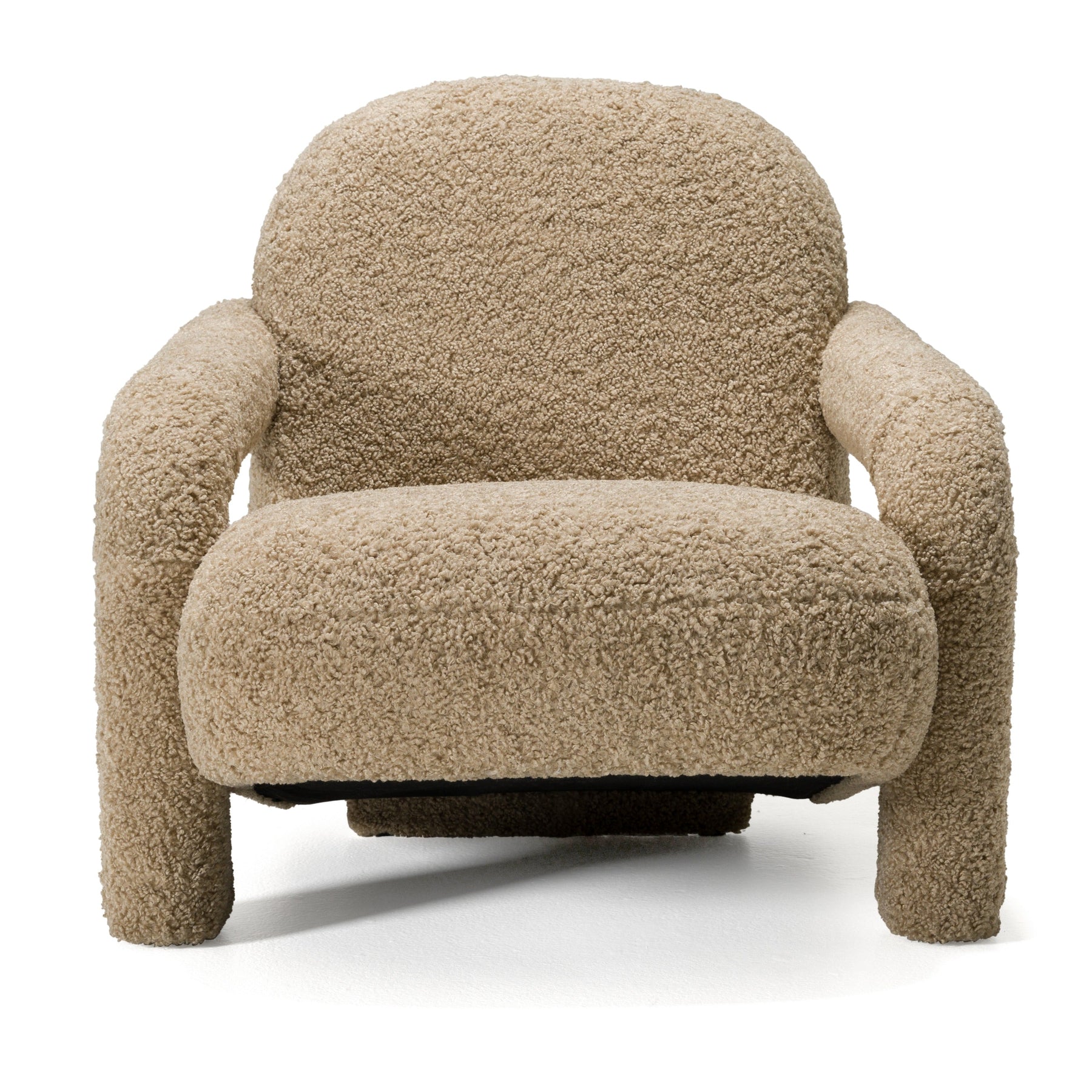 Trevor - Modern Tan Fabric Accent Chair