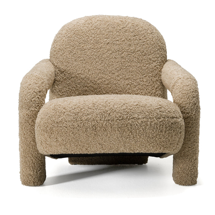 Trevor - Modern Tan Fabric Accent Chair