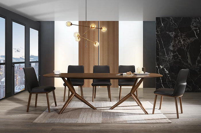 Utah - Modern Walnut Rectangular Dining Table