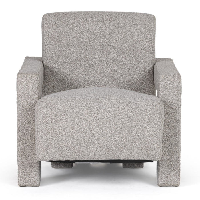 Wylie - Modern Light Grey-Beige Fabric Accent Chair