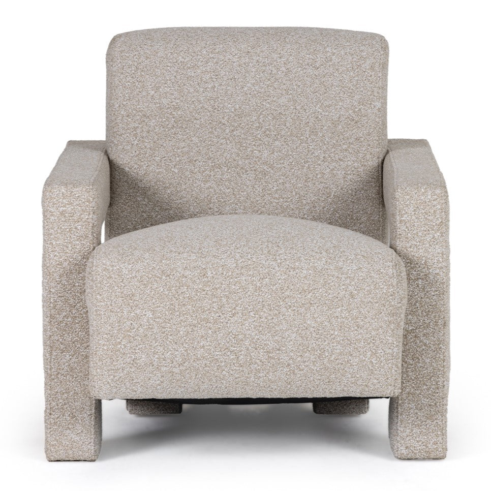 Wylie - Modern Beige Fabric Accent Chair