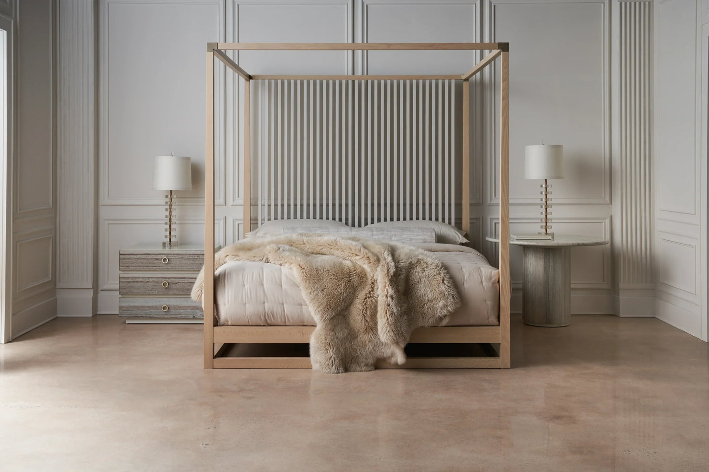 Pinstripe Light Bed - King