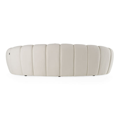 East Sofa – Modern Curved Beige Statement Sofa