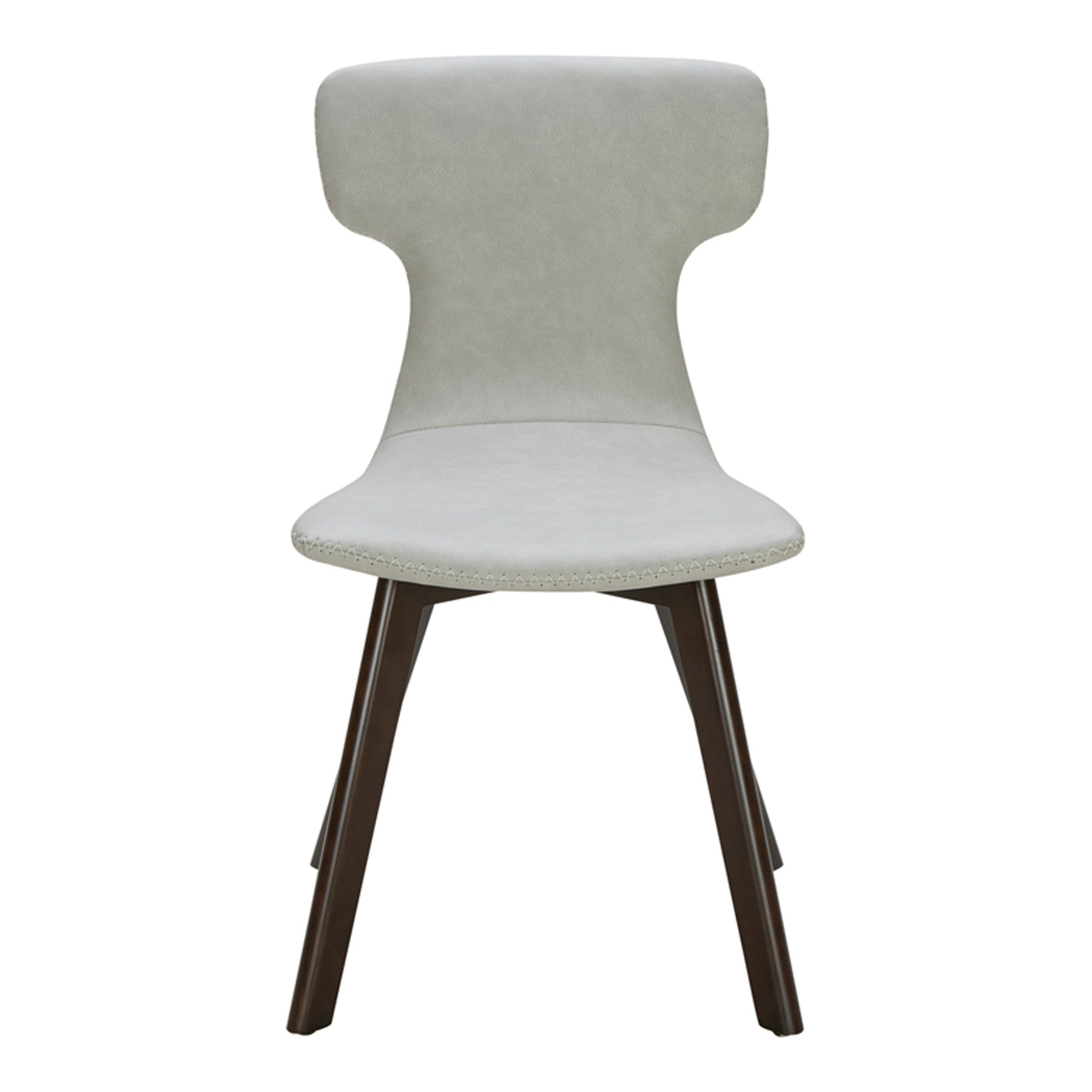 Zach - Modern Grey Eco-Leather Dining Chair (Set of 2)