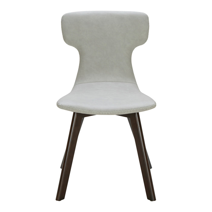 Zach - Modern Grey Eco-Leather Dining Chair (Set of 2)